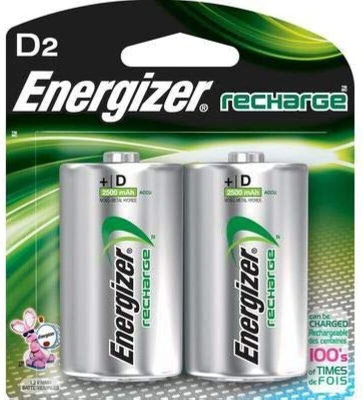 

Energizer Rechargeable Battery, Green, Pack of 2