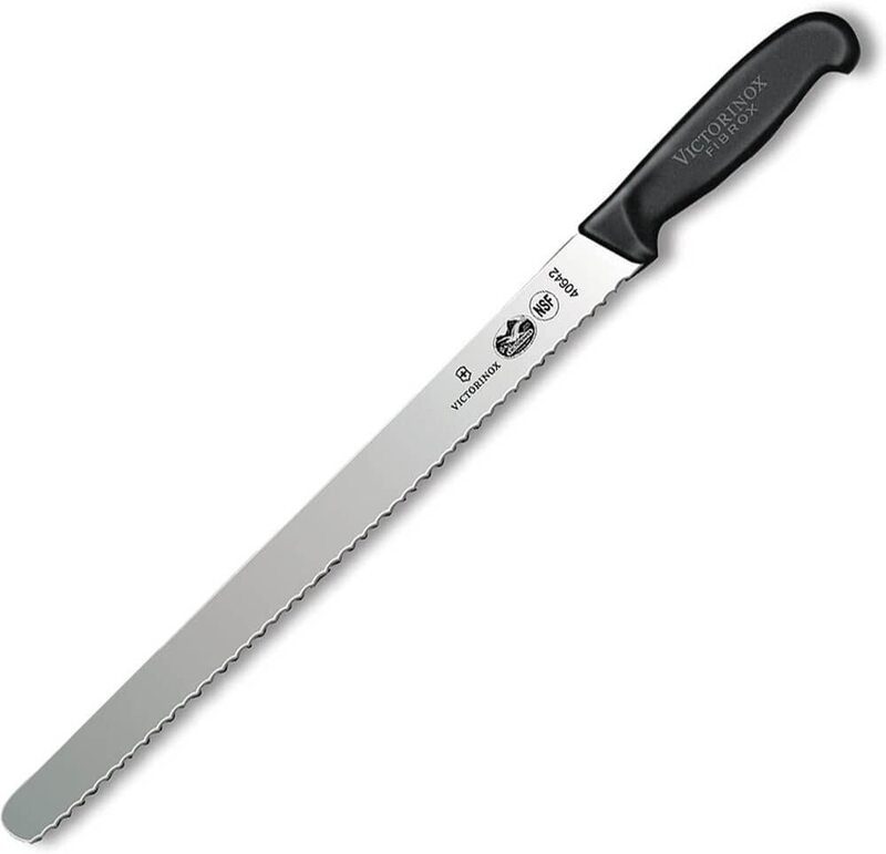 

Victorinox 14"/1.25-inch Roast Beef Slicer Serrated At Fibrox Pro Handle, Black