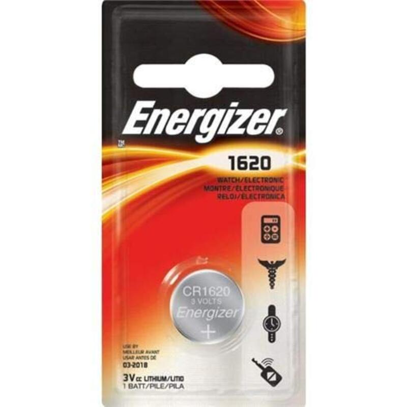 

Energizer ECR1620 Lithium Battery, 1 Piece, Silver