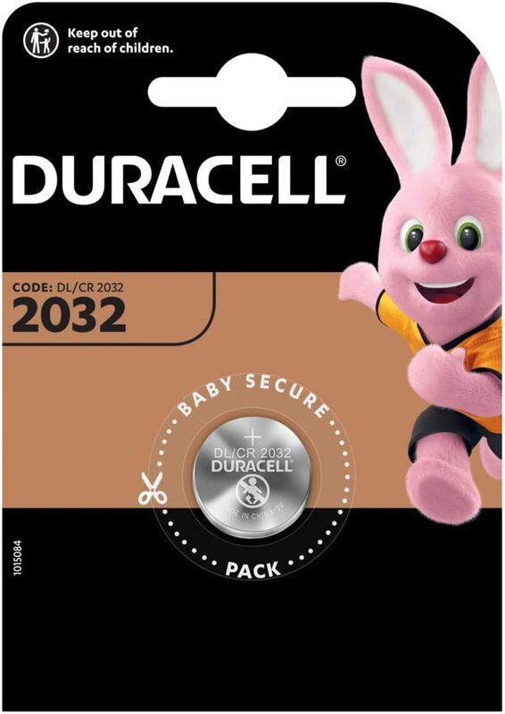 

Duracell CR2032 3 V Lithium Batteries, 1 Piece, Silver