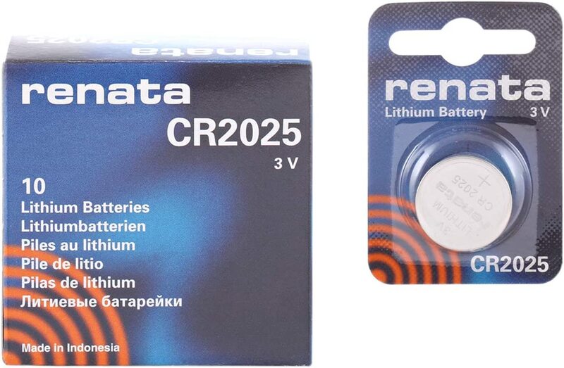 

Renata RNTCR2025 Lithium Batteries, 10 Pieces, Silver