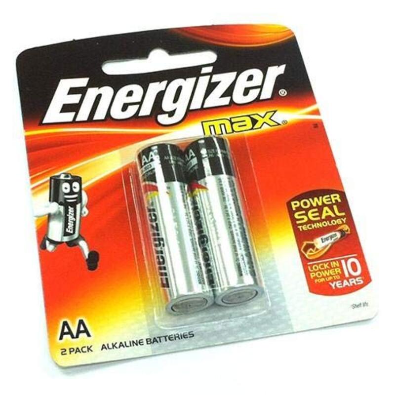 

Energizer AA Max Alkaline Battery, 6 Cards of 2 Batteries, 12 Pieces, Silver/Black