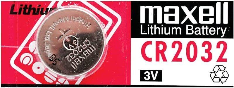 

Maxell CR2032 3V Lithium Coin Battery, 1 Piece, Silver