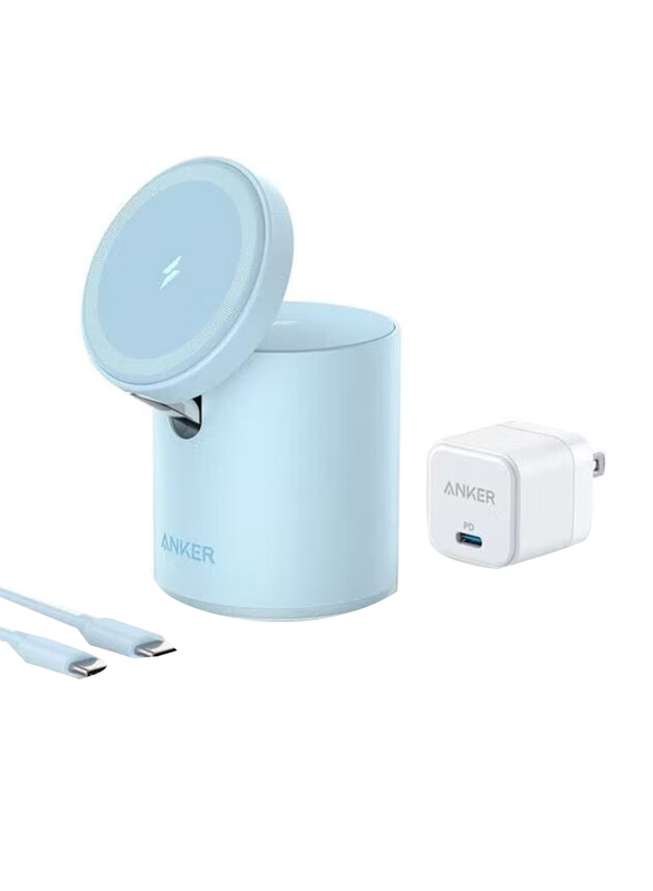 

Anker 623 (MagGo) Magnetic Wireless Charger, B2568231, Blue