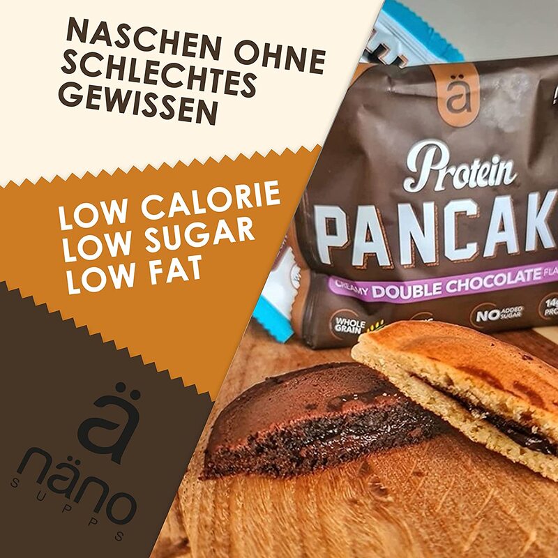 Nano Protein Double Chocolate Filling Pan Cake, 12 Piece x 45g