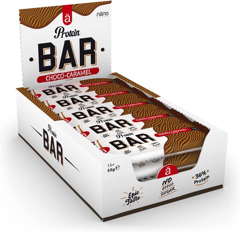 

Nano Protein Bar Chocolate & Caramel, 15 Piece x 55g