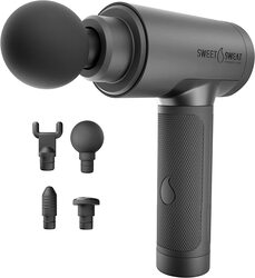 Sports Research Sweet Sweat Therapy Deep Tissue Body Massage Gun with 4 Levels of Massage, Grey