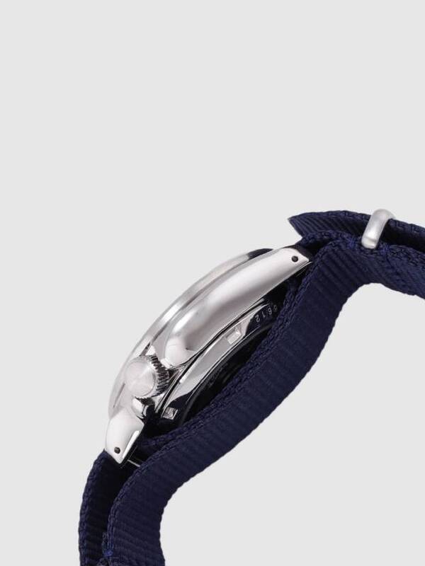 Seiko 5 Sports Automatic Analog Watch for Men with Nylon Band, Water Resistant, SRPE63K1, Blue