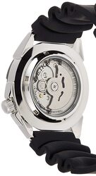 Seiko Analog Watch for Men with Rubber Band, Water Resistant, SNZE81J2, Black-Silver