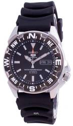 Seiko Analog Watch for Men with Rubber Band, Water Resistant, SNZE81J2, Black-Silver