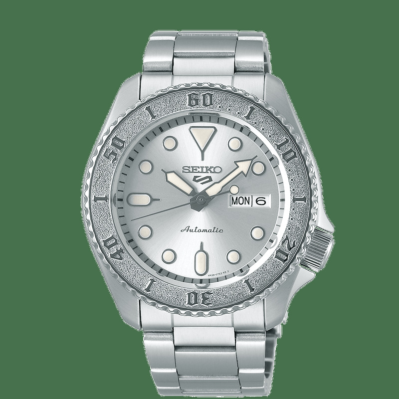 Seiko Automatic Analog Watch for Men with Stainless Steel Band, Water Resistant, SRPE71K1, Silver