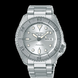 Seiko Automatic Analog Watch for Men with Stainless Steel Band, Water Resistant, SRPE71K1, Silver