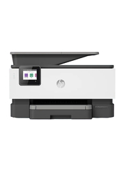 HP OfficeJet Pro 9010 Wireless All-In-One Printer, 3UK83B, White/Grey