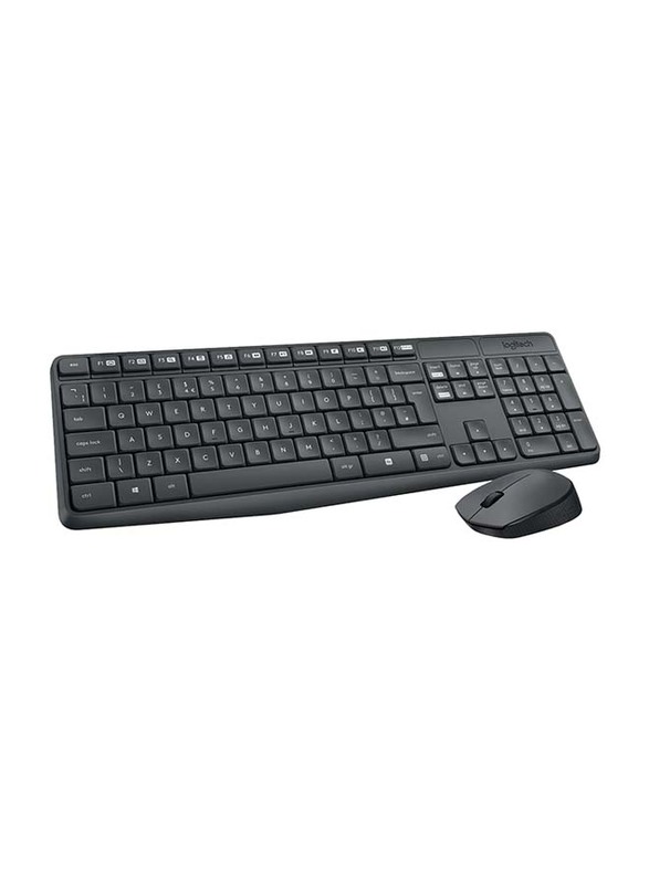

Logitech Mk235 Wireless English Keyboard and Mouse Combo Set, 920-007931, Black