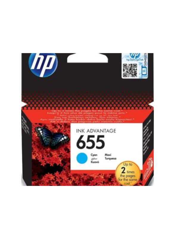 

HP 655 Cyan Ink Cartridge