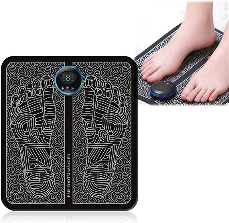 

Qulong EMS Electric Foot Massager Mat, Black