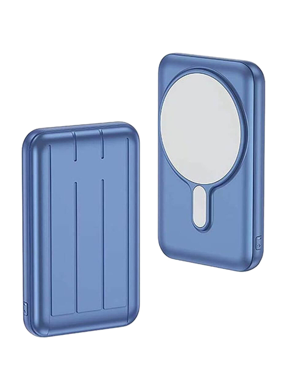 

Rock 10000mAh Magnetic Wireless Charging Power Bank, Blue