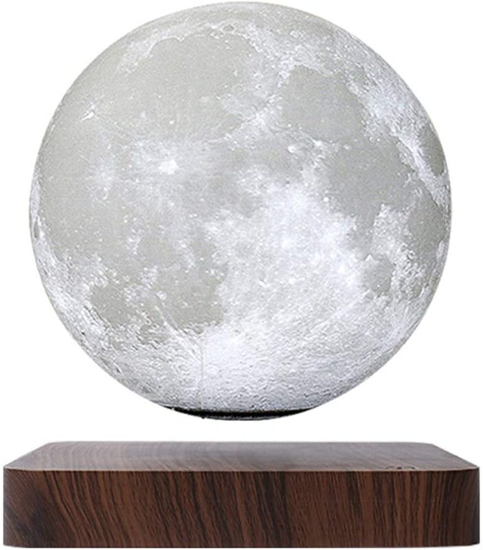 

Xmking Globe 3D Printing Magnetic Levitation Floating LED Touch Moon Lamp, White