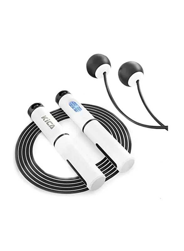 

Kica Digital Cordless Speed Adjustable Skipping Rope with Calorie Counter & Alarm Reminder, Black