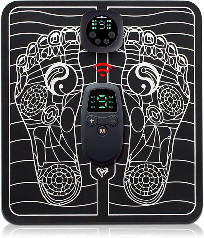 

Qulong Electric Foot Massage Mat, Black