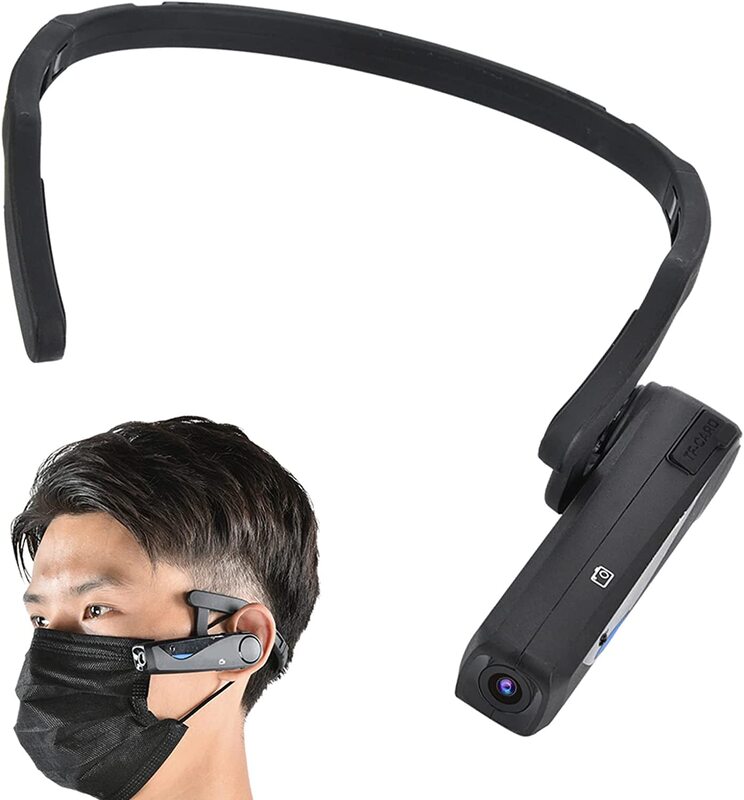 

Vbestlife 20MP HD Head Mounted Action Camera with Microphone, Black