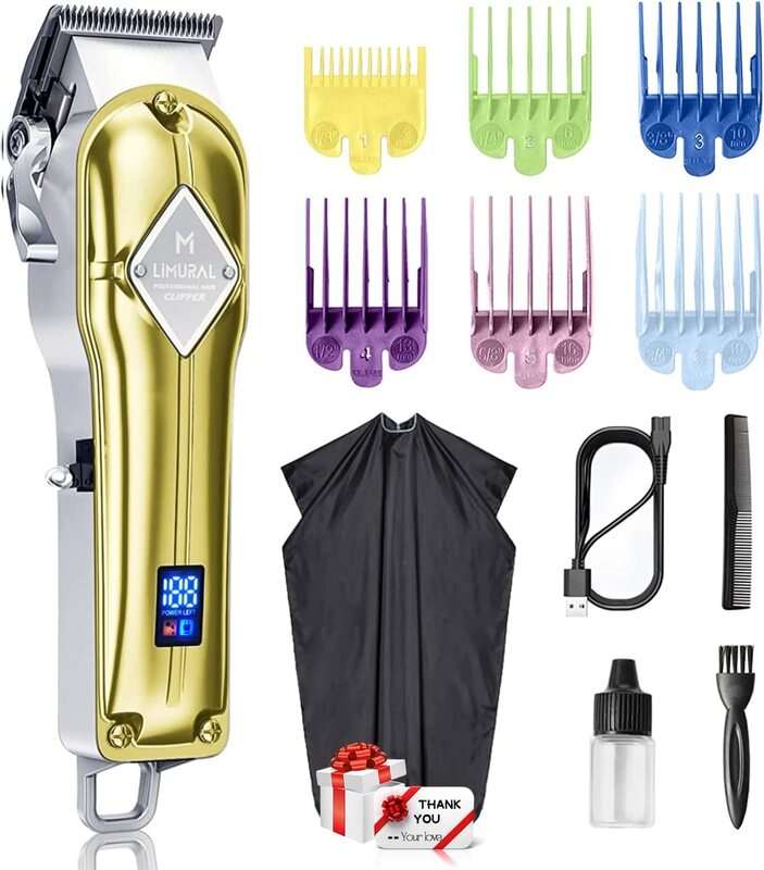 

Limural Professional Hair Clippers for Men, Gold