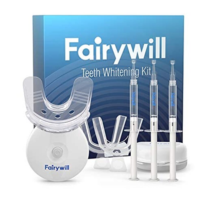 

Generic Fairywill Teeth Whitening Kit with LED Light, White
