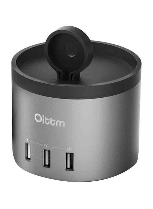 

Oittm Multifunctional USB Charging Station with 4 USB Ports, Black