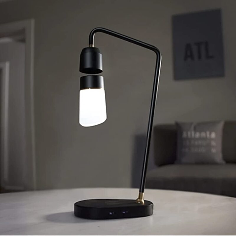 

AS2 Smart Voice Control Magnetic Levitation Wireless Charging LED Lamp, Black