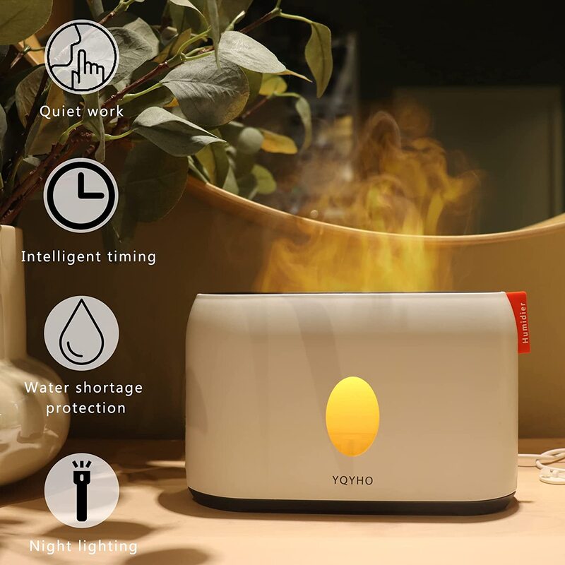 YQYHO Cool Mist Humidifiers for Bedroom Quiet, 6.76oz, White
