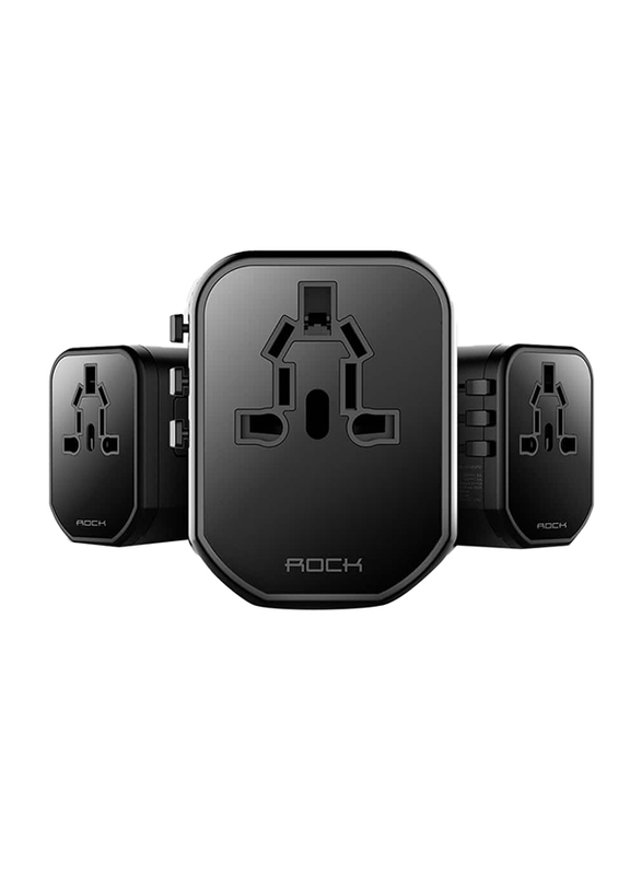 

Rock T20 Multifunctional PD Plug Travel Charger, Black
