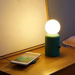 Widz Fast Charging Wireless Charger with Night Light, Blue