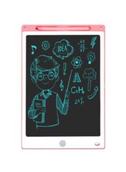 10 inch Writing Tablet Multifunctional Pressure Sensing ABS Protective LCD Drawing Board for Children,Pink and white