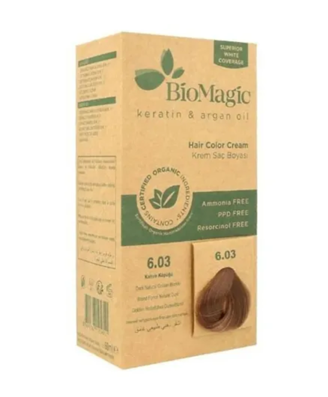 

Biomagic Hair Color C K 6/03 - Dark Natural Golden Blonde
