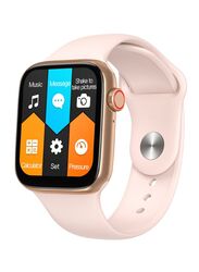 Modio MW07 Fashion Smart Watch With Full Display, Smart Split Screen & Long Battery Life, Support Calling, Full Screen, Heart Rate, Step Count, Sleep Alert (Pink)