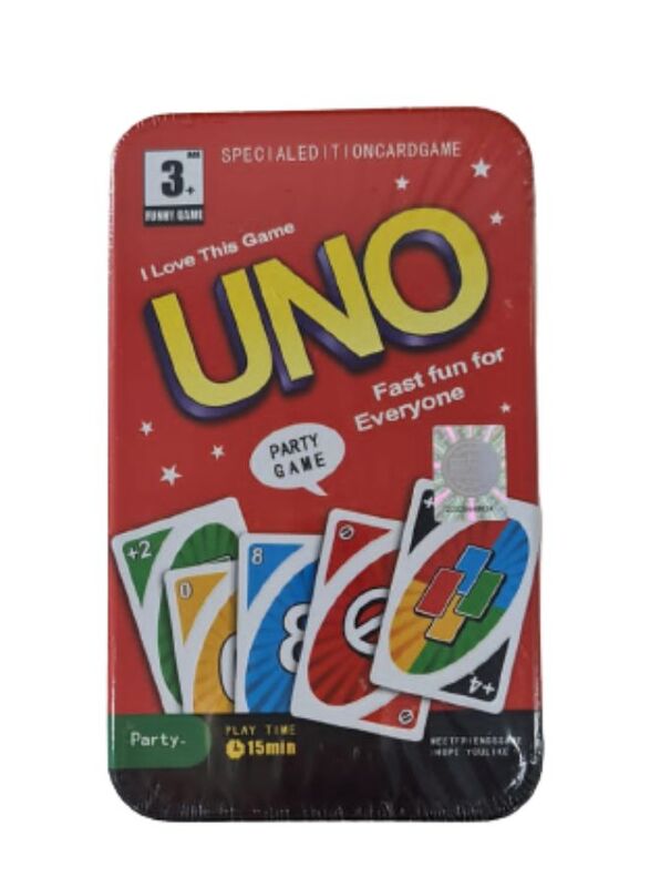 

Generic UNO Playing Card Game - Deluxe Tin Box Version, Great for Traveling and Easy Carrying
