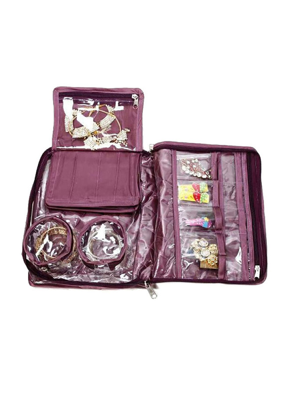 

Unbranded Velvet Organizer with Pouch, Small, Purple