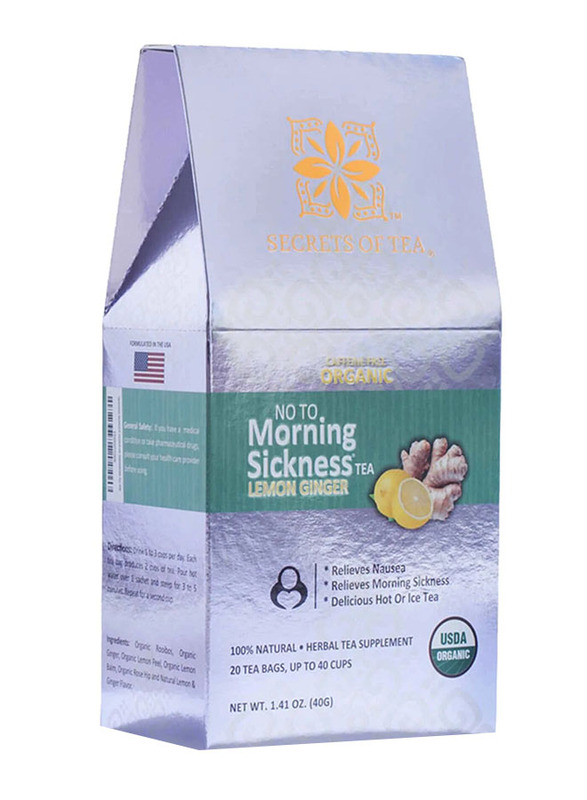 Secrets of Tea Lemon Ginger Morning Sickness Tea, 20 Tea Bags