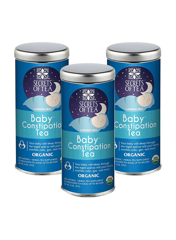 Secrets of Tea Baby Constipation Relief Tea, 3 x 57g