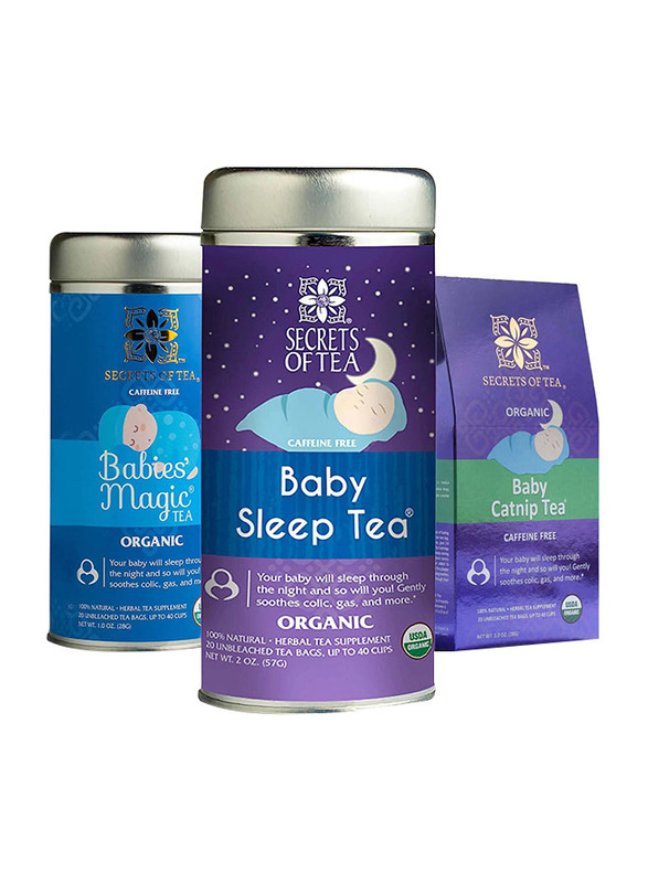 Secrets of Tea Babies Magic Tea, Baby Sleep Tea, Catnip Tea for Babies, 3 Pack