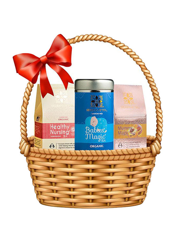 Secrets of Tea Babies Magic Tea, Healthy Nursing Lemongrass Lactation Tea, Weight Loss Tea Moms Gift Pack, 3 Pieces
