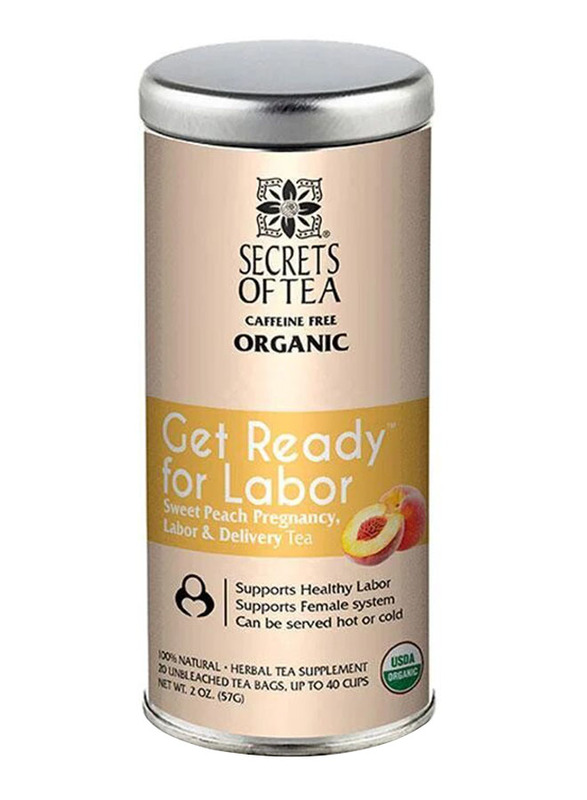 Secrets of Tea Peach Labor Preparation Tea, 20 Tea Bags