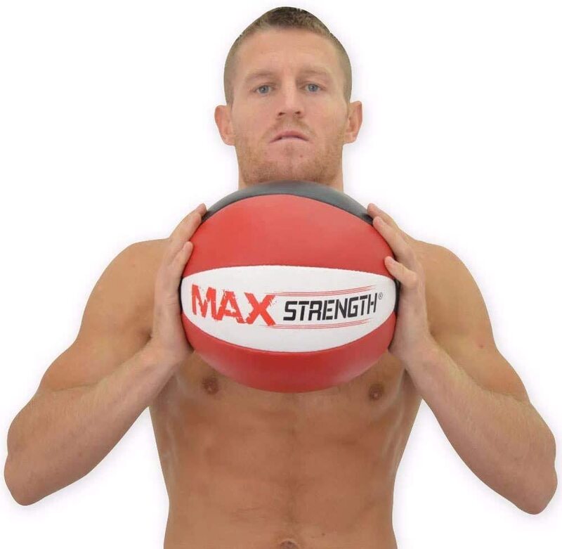 

X MaxStrength Muscles Build Up Medicine Balls, 10KG, Red/Black