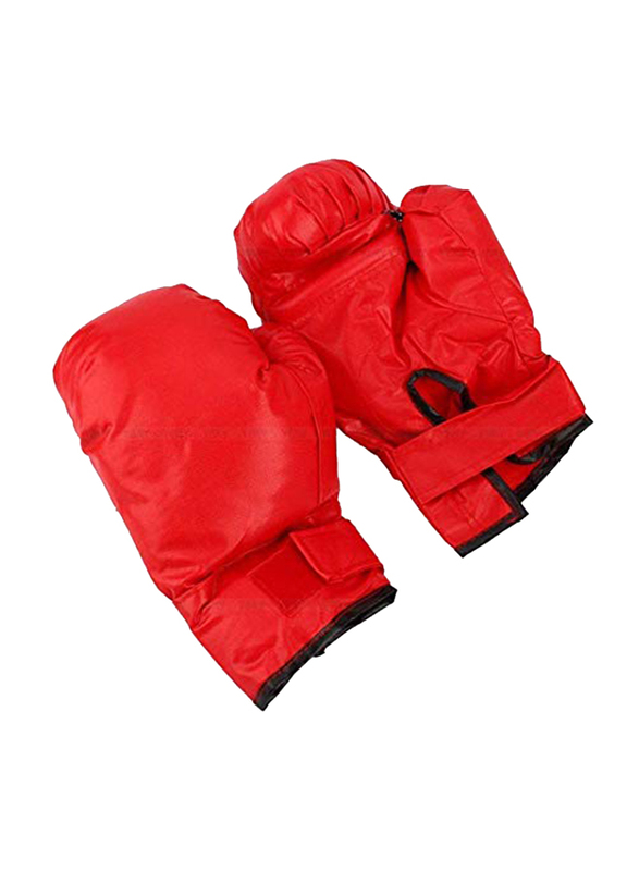Maxstrength 105cm Free Standing Boxing Punch Ball with Gloves Mitts and Pump for Adults & Kids, Red