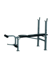Max Strength Multi Gym Training Weight Lifting Foldable Space Saving Bench, Black