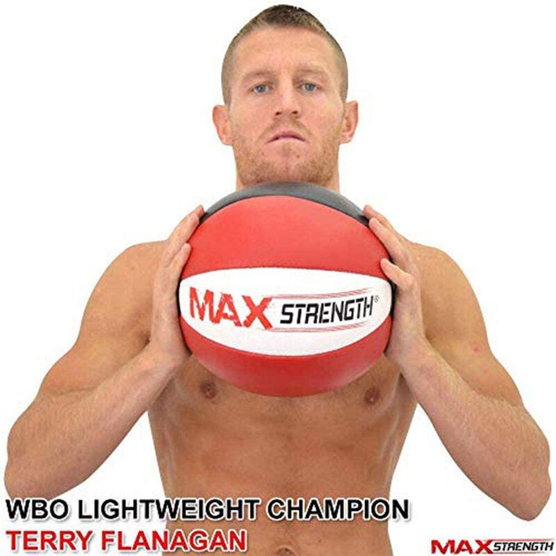 

X MaxStrength Rubber Medicine Ball, 18Lbs, Multicolour