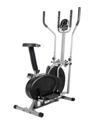 Maxstrength Orbitrack Multifunctional Elliptical Cross Trainer for Fitness, Cardio & Weight-Loss, Black/Silver