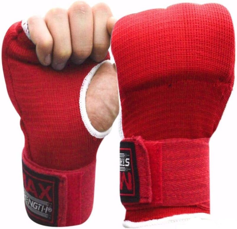 

MaxStrength L/XL Boxing Hand Wraps Inner Gloves, Red