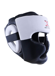 Maxstrength Headgear for Protection & Training for Boxing & MMA, Black/White