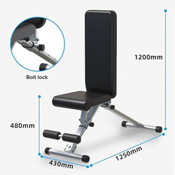 Max Strength Multi-Angle Adjustable Strength Training Weightlifting Bench, Black